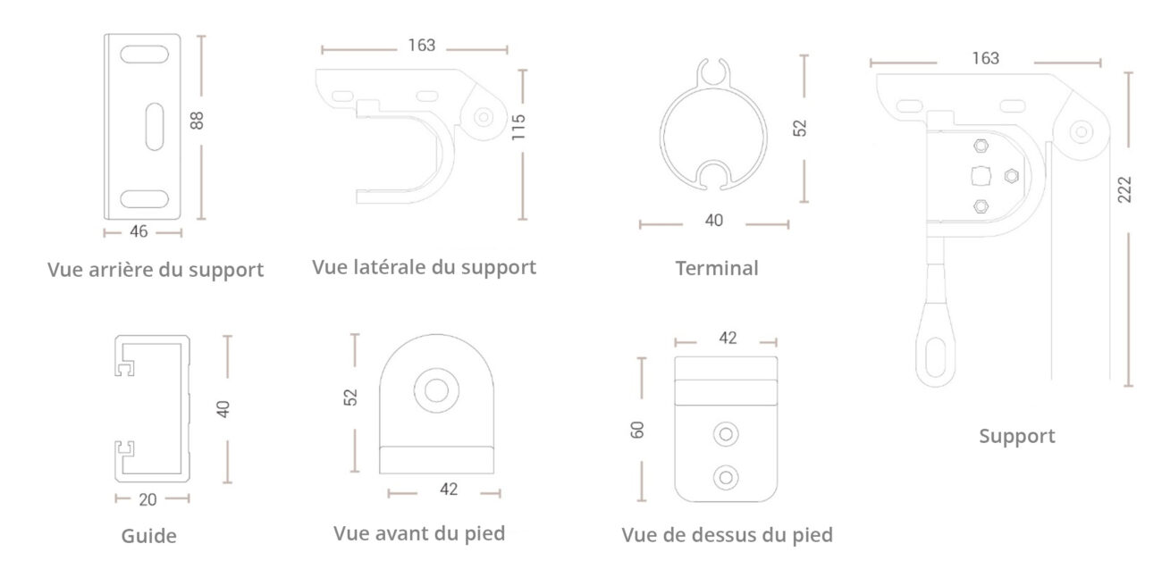 Données techniques - 3000 avec guide